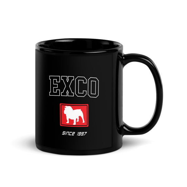 Exco Retro Black Glossy Mug